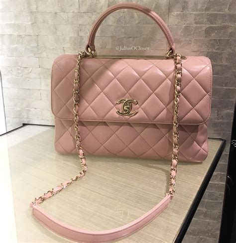 light pink chanel bag|chanel pink top handle bag.